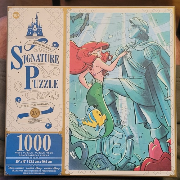 Disney Parks Signature Jigsaw Puzzle The Little Mermaid 35th Anniversary 1000pc - Picture 1 of 2